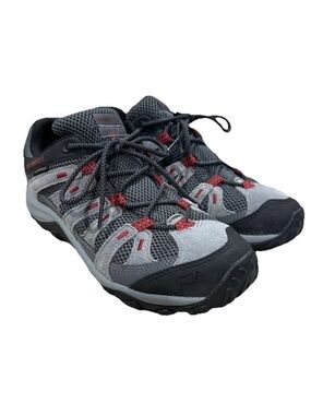 Merrell Alverstone 2 Men's Gray Burgundy WP Hiking Shoes Size 11